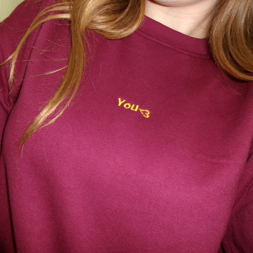 WOODZ SUPPLY™ “YOU<3” Heavyweight Oversized Crewneck