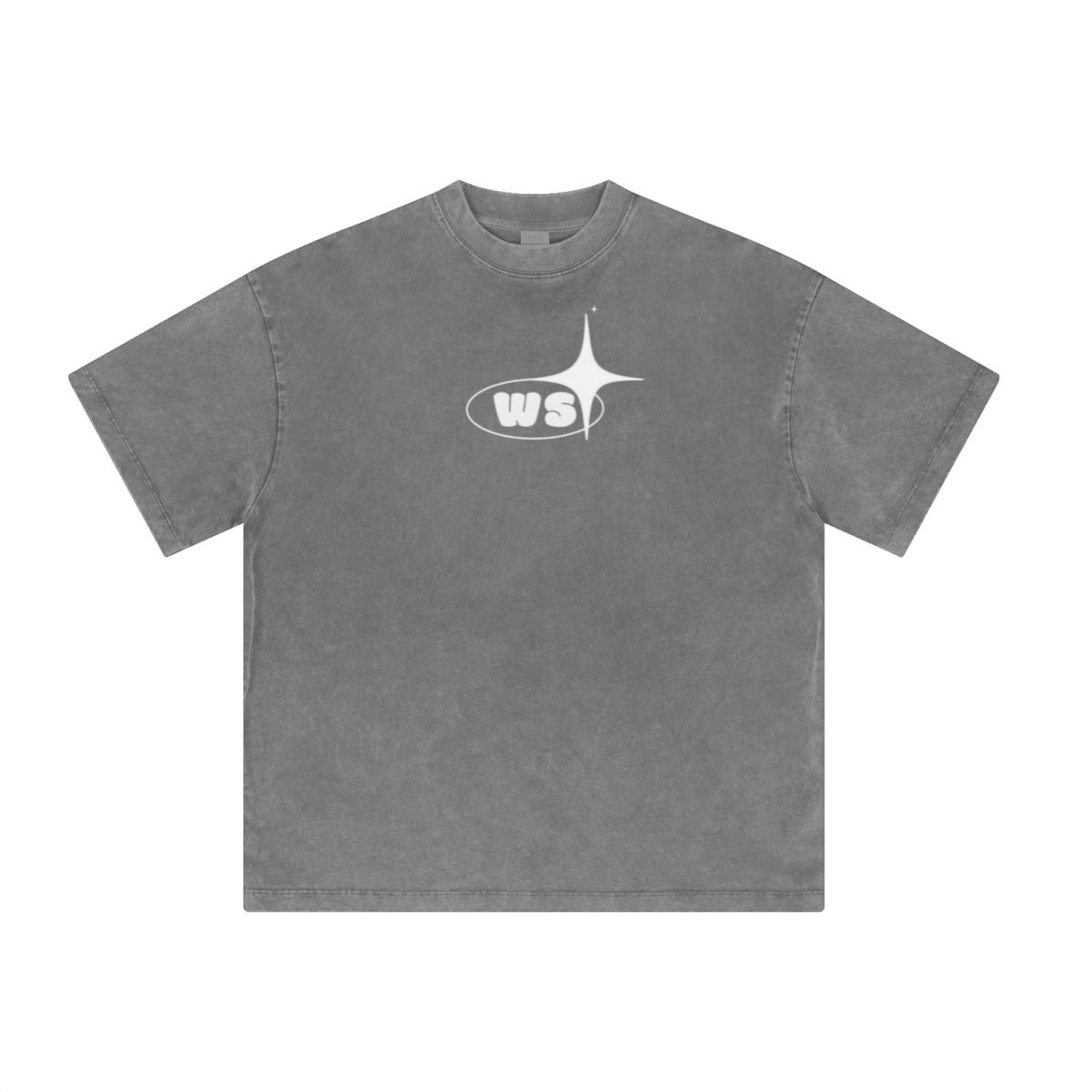 315GSM Unisex Casual Tight-Neck T-Shirt Light Gray
