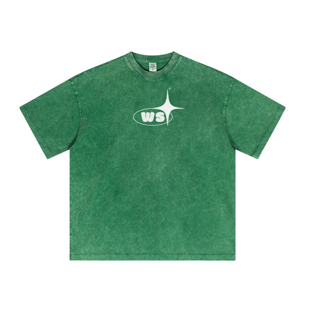 315GSM Unisex Casual Tight-Neck T-Shirt Green