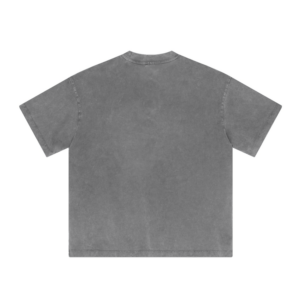 315GSM Unisex Casual Tight-Neck T-Shirt Light Gray