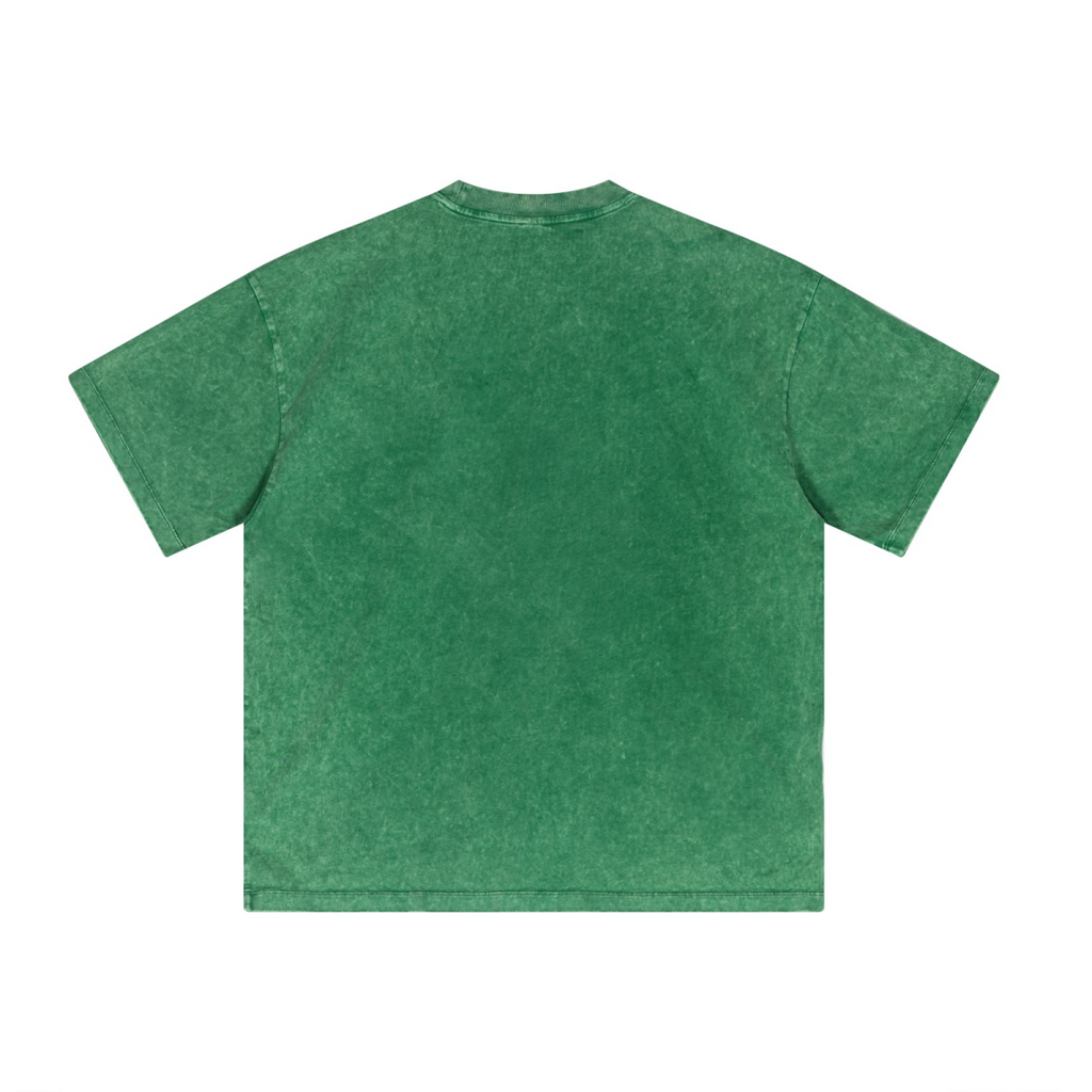 315GSM Unisex Casual Tight-Neck T-Shirt Green