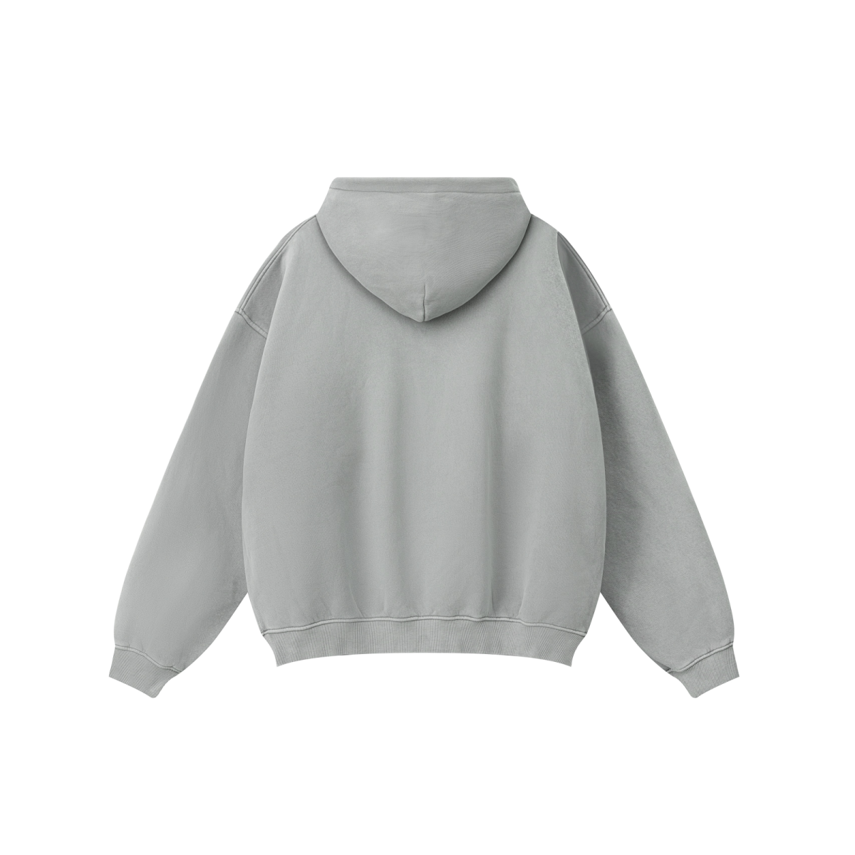 360GSM Unisex Vintage-Wash Hoodie Medium Grey