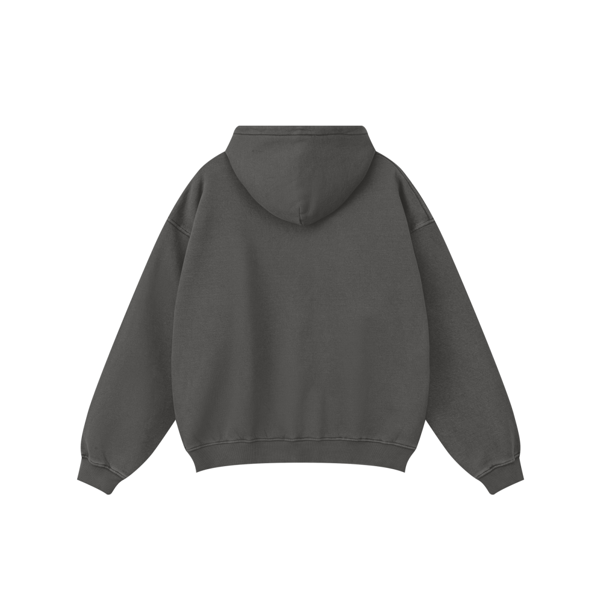 360GSM Unisex Vintage-Wash Hoodie Dark Grey