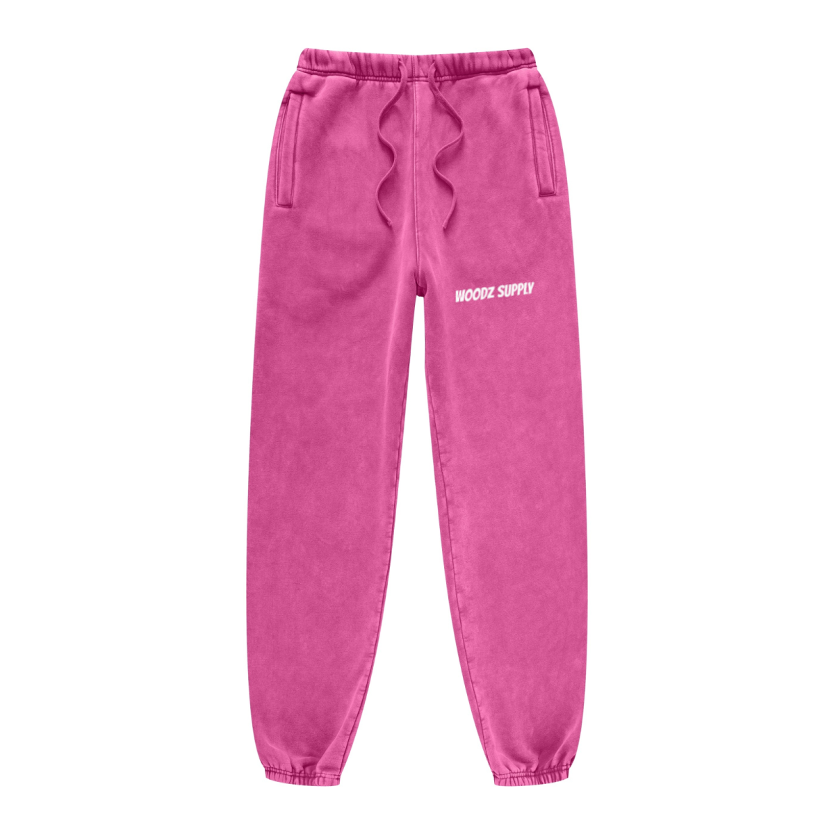 440GSM Unisex Relaxed Fit Loopback Terry Jogger Pants Rose Pink