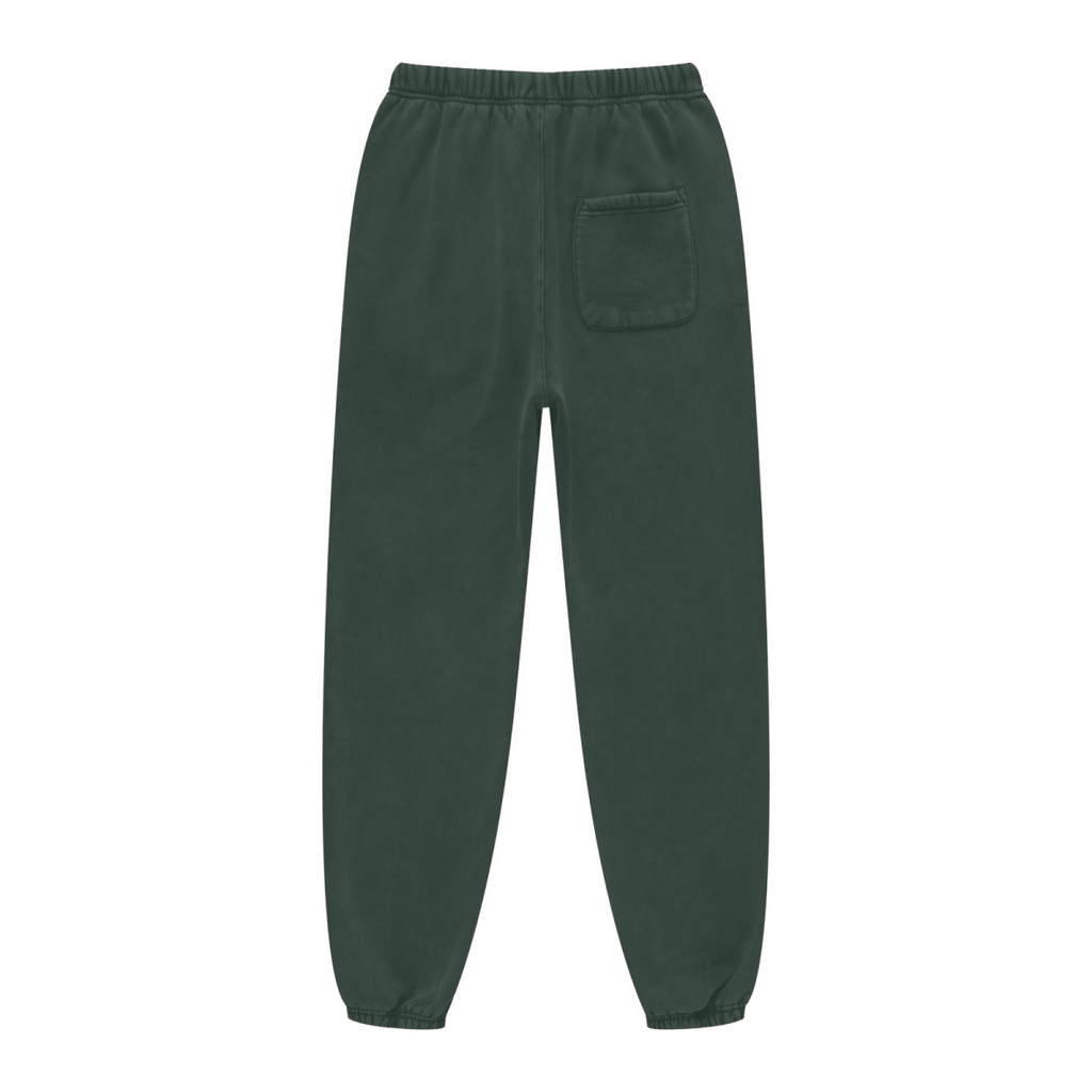 440GSM Unisex Relaxed Fit Loopback Terry Jogger Pants Emerald Green