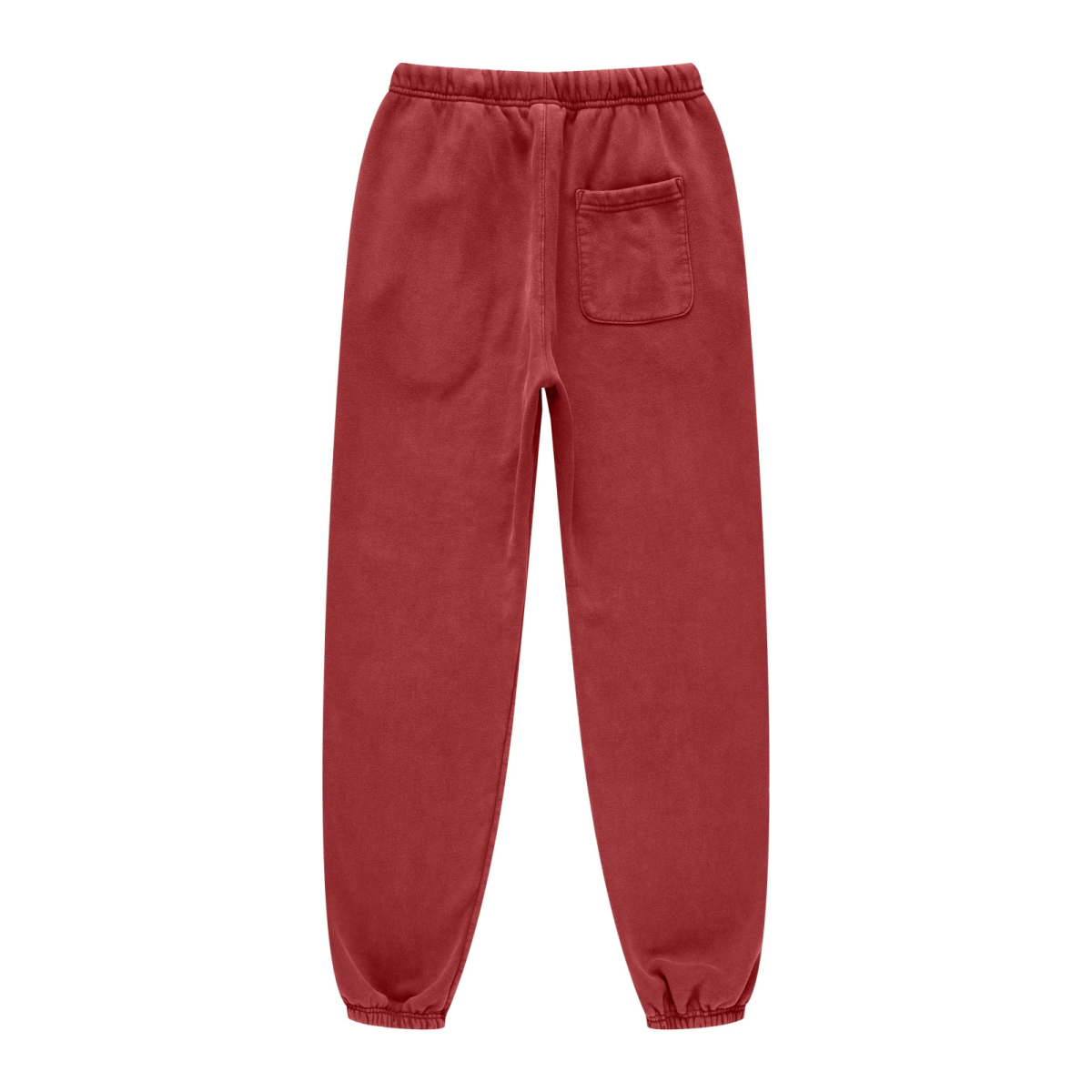 440GSM Unisex Relaxed Fit Loopback Terry Jogger Pants Red
