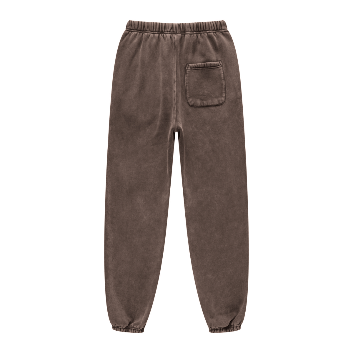 440GSM Unisex Relaxed Fit Loopback Terry Jogger Pants Brown