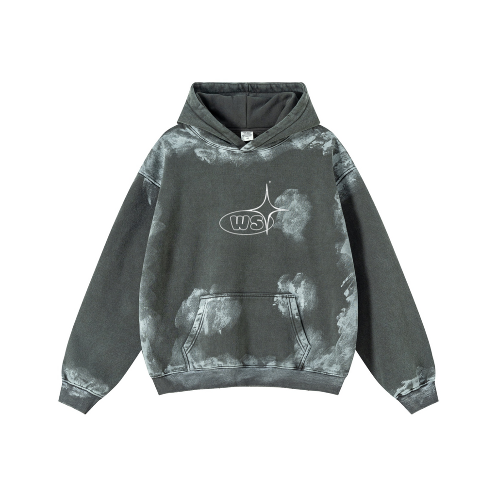 400GSM Unisex Heavyweight Vintage-Wash Hoodie Dark gray