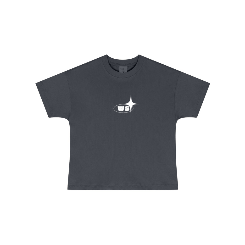 255GSM Women’s Long-Staple Cotton Jersey T-shirt Carbon Grey