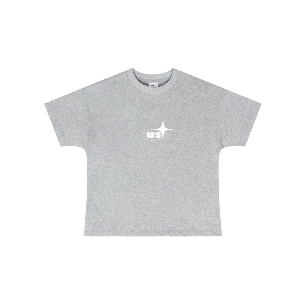 255GSM Women’s Long-Staple Cotton Jersey T-shirt Heathered Grey