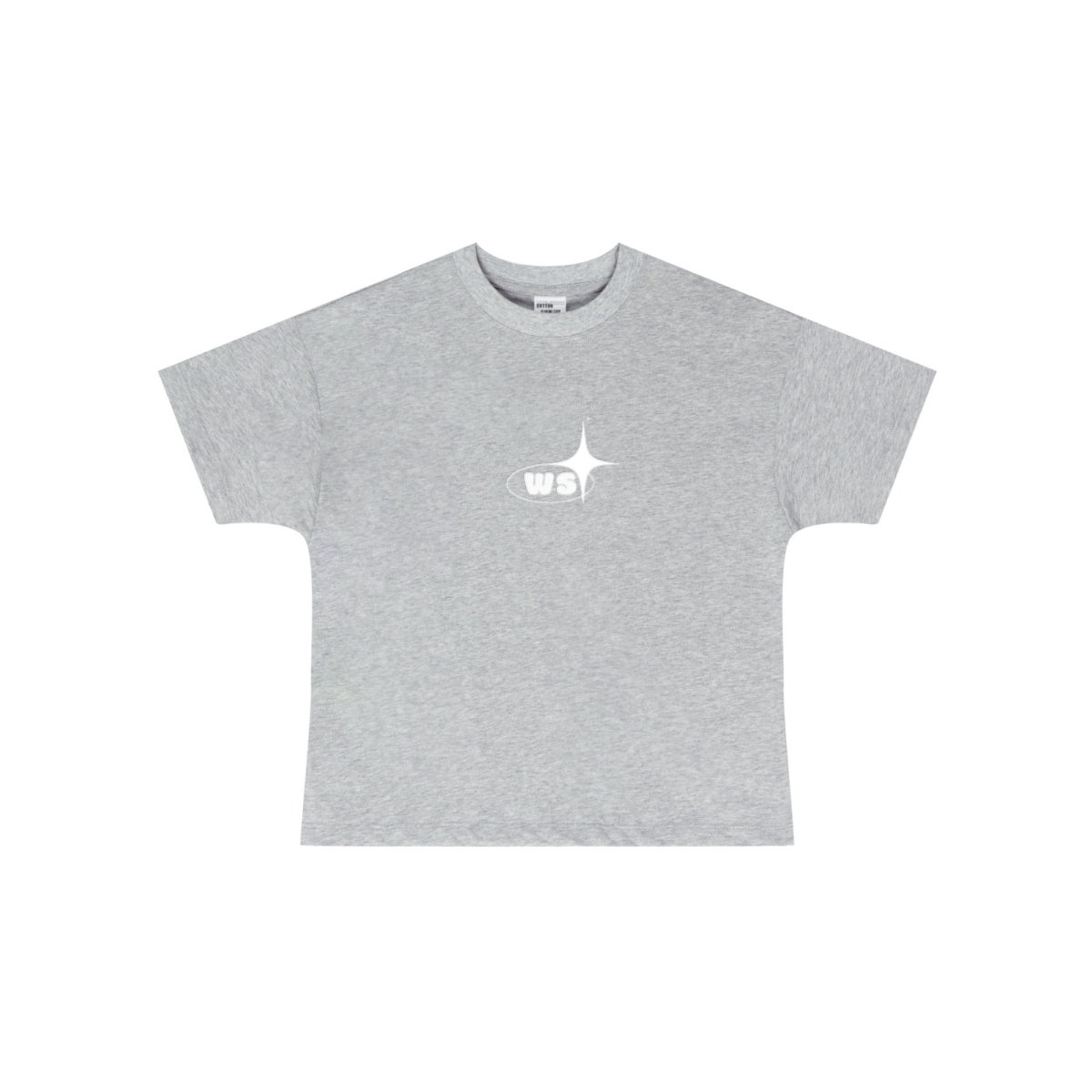 255GSM Women’s Long-Staple Cotton Jersey T-shirt Heathered Grey
