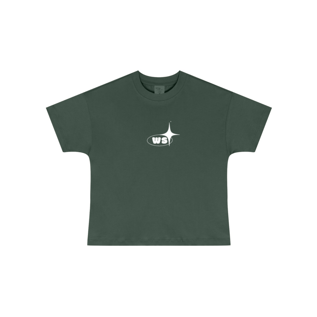 255GSM Women’s Long-Staple Cotton Jersey T-shirt Forest Green