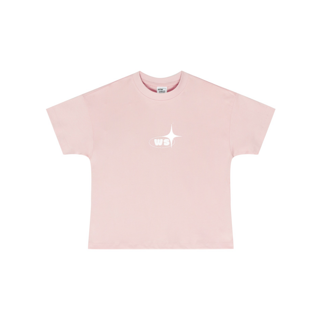255GSM Women’s Long-Staple Cotton Jersey T-shirt Pink