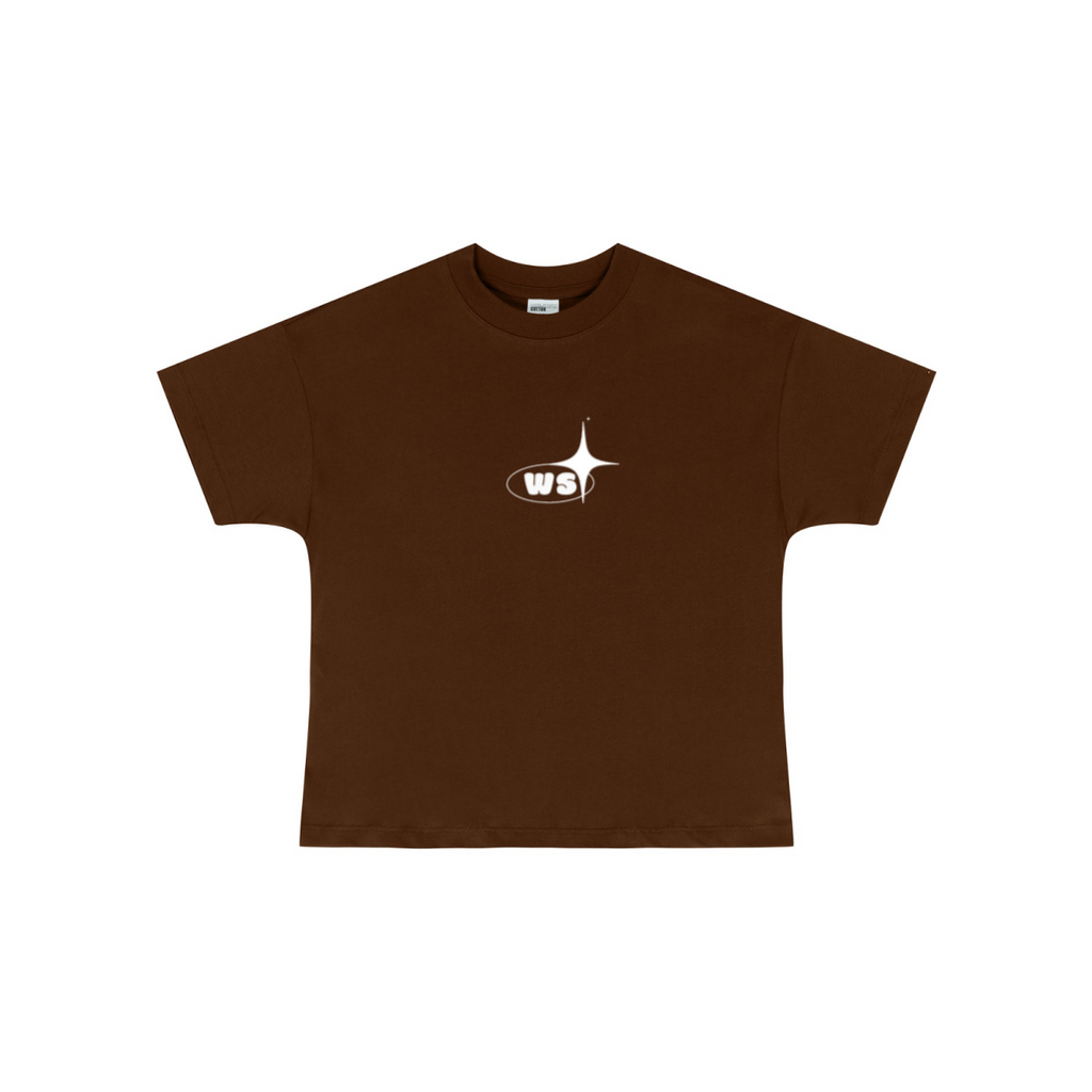 255GSM Women’s Long-Staple Cotton Jersey T-shirt Brown