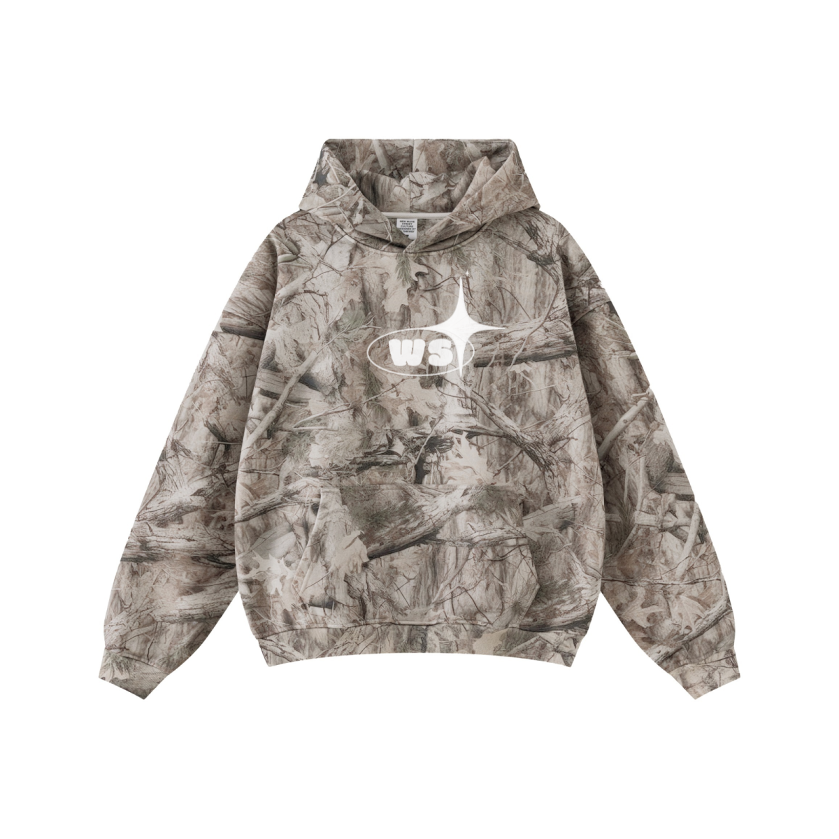 340GSM Men’s Heat-Transfer Desert Camouflage Hoodie Branch Camouflage