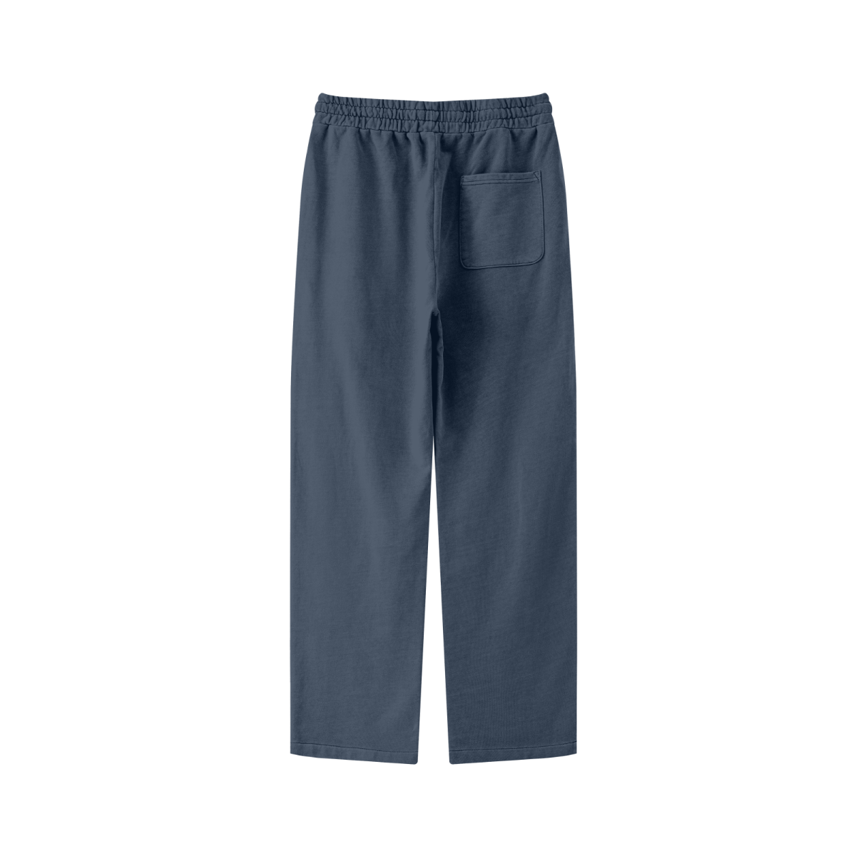 380GSM Men's Vintage-Wash Loose-Fit Straight-Leg Terry Sweatpants Royal Blue