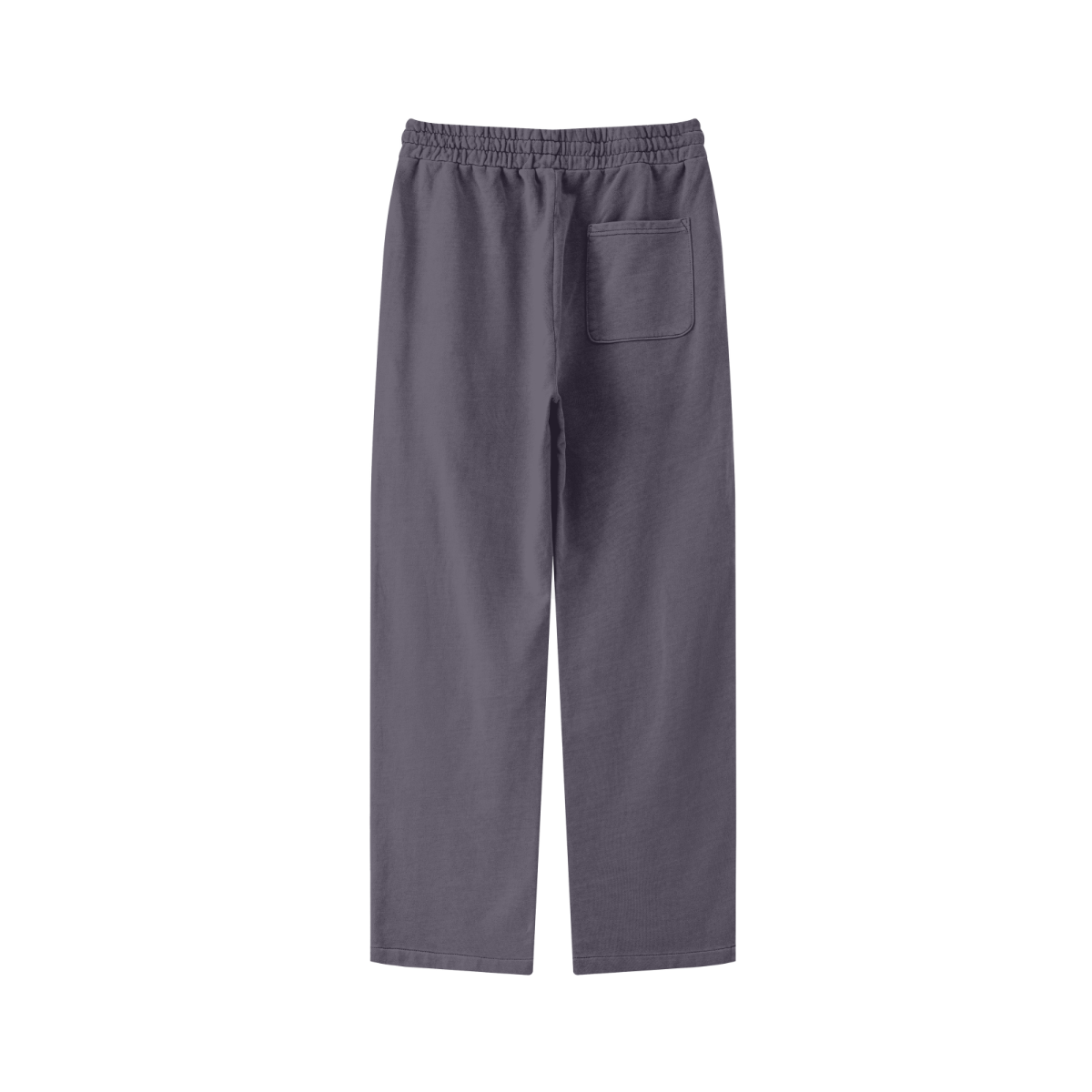 380GSM Men's Vintage-Wash Loose-Fit Straight-Leg Terry Sweatpants Grape Purple