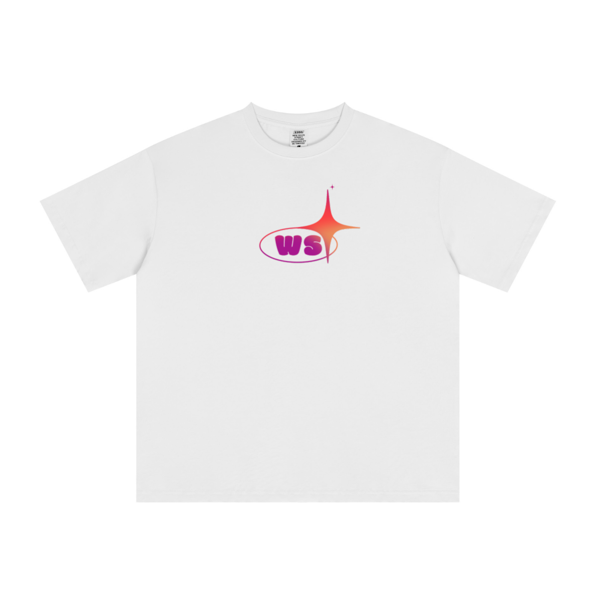 235GSM Men's cool-touch Crew Neck T-shirt  White