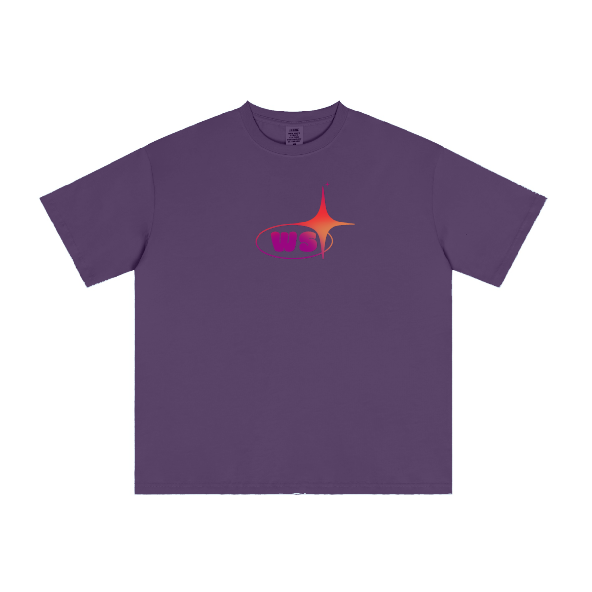 235GSM Men's cool-touch Crew Neck T-shirt Purple