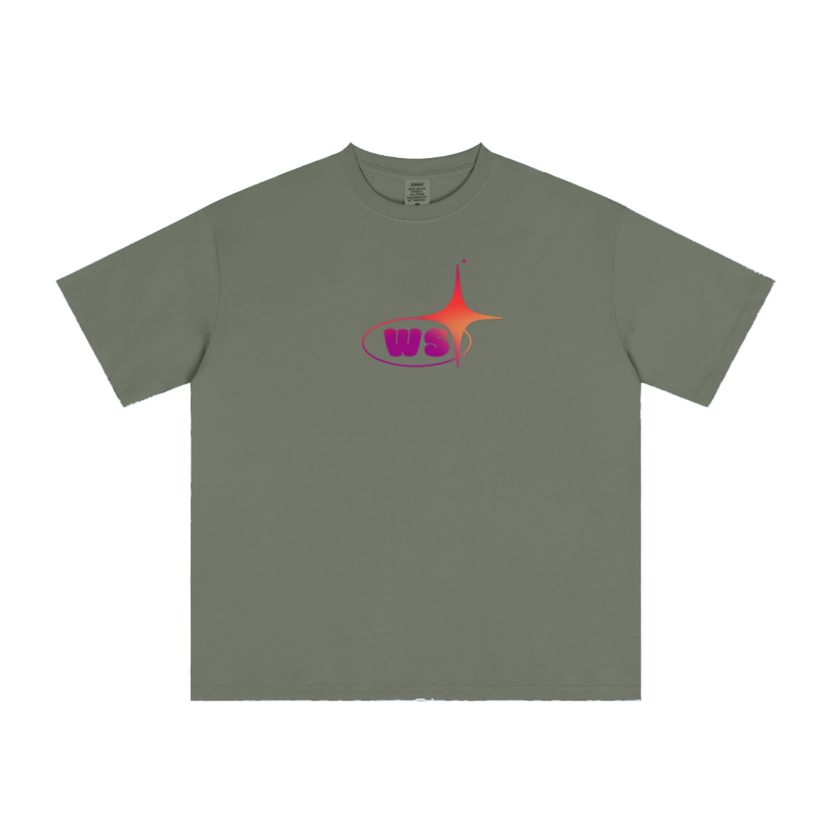 235GSM Men's cool-touch Crew Neck T-shirt Green