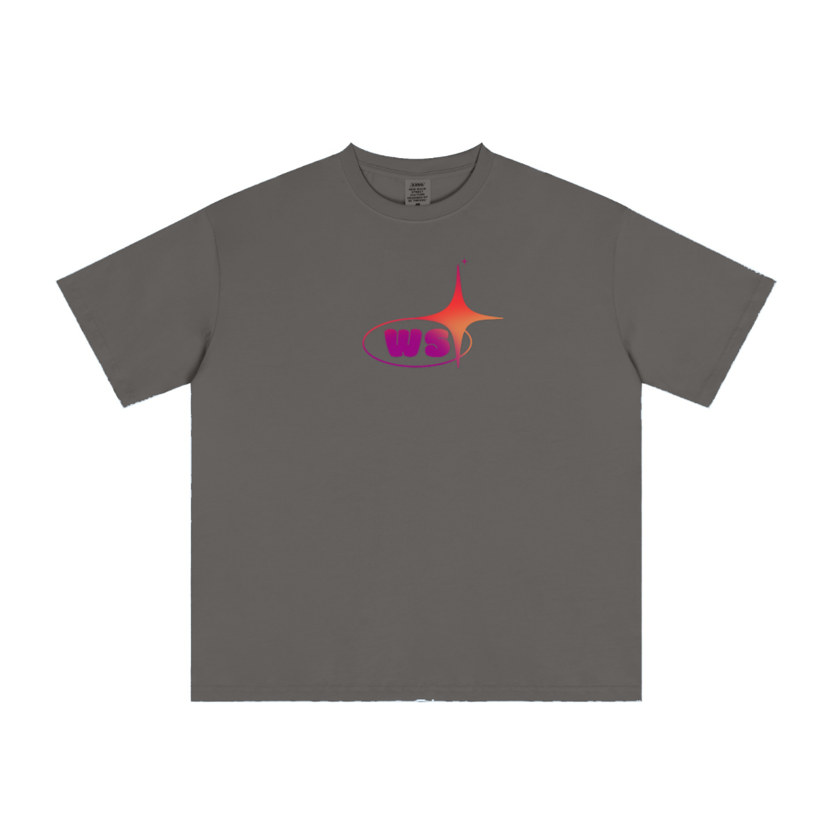 235GSM Men's cool-touch Crew Neck T-shirt Gray